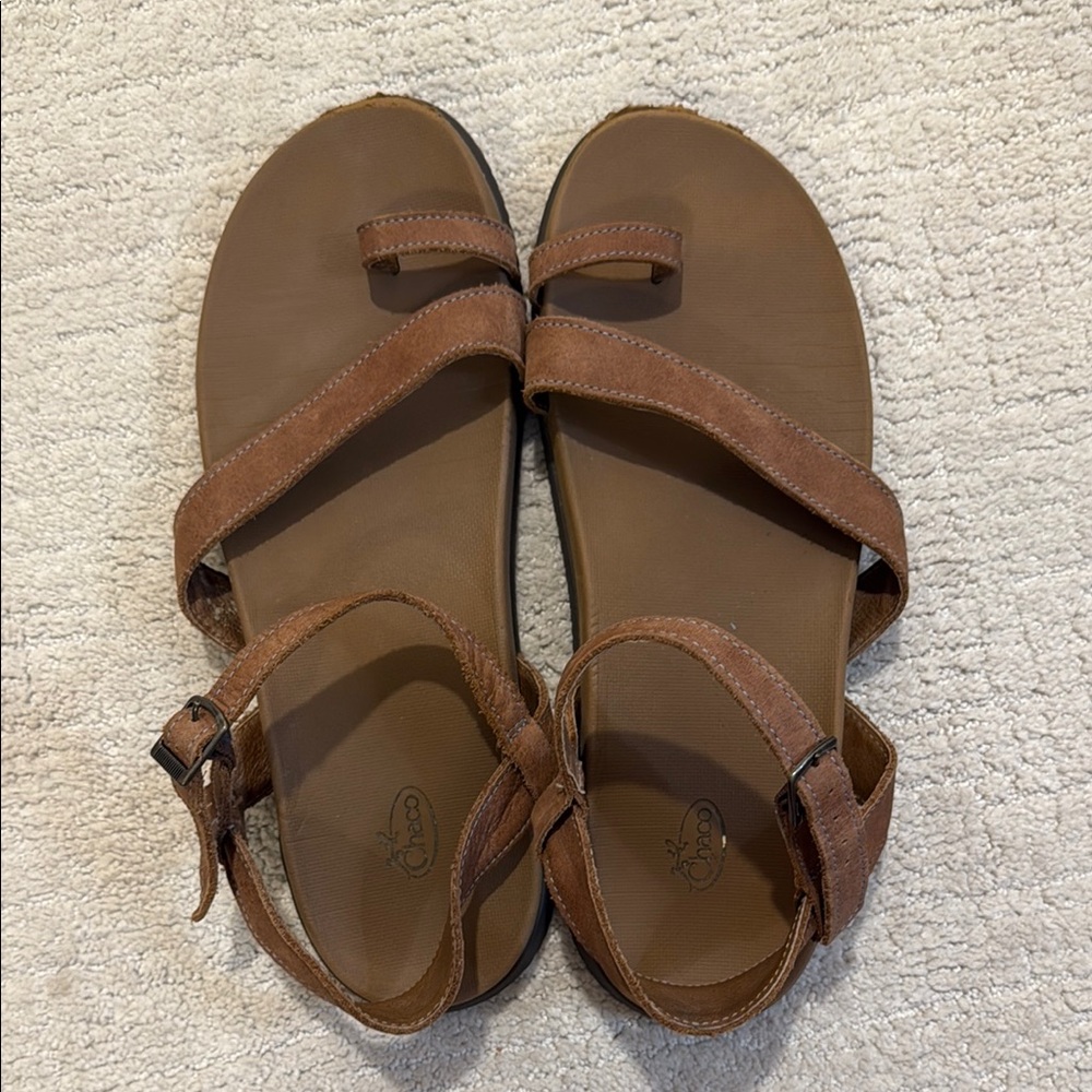 Chaco Brown Leather Women’s Sandals- Size 12